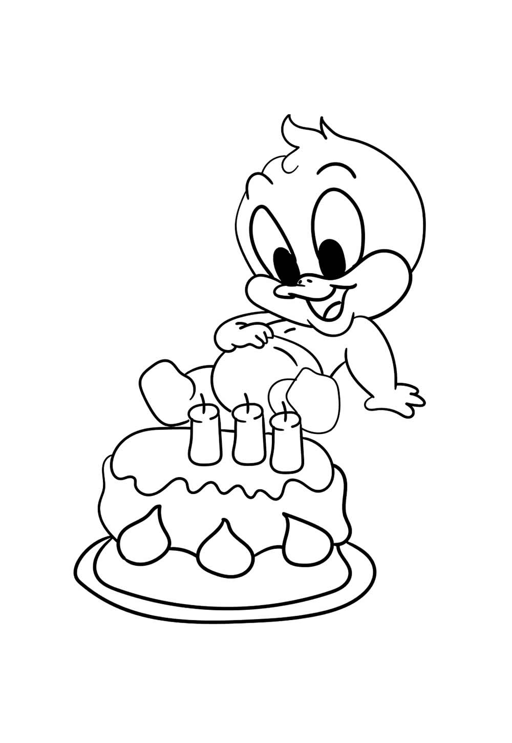 Desenho de Patinho Bebê