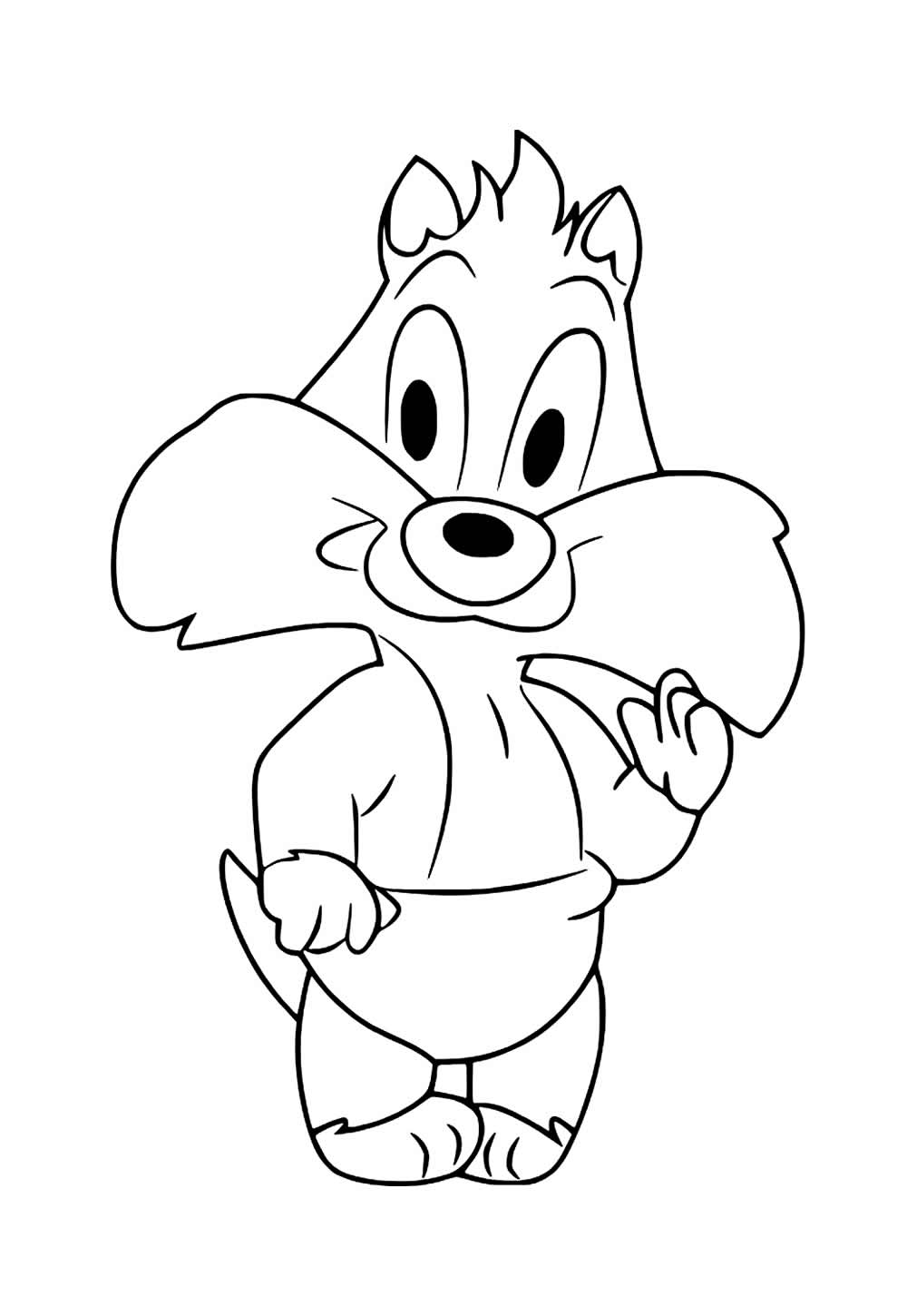 Desenho Frajola Bebê