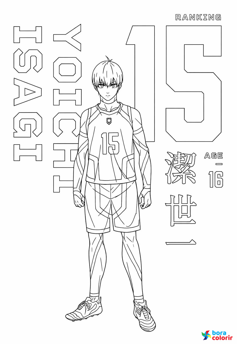 Desenho de BLue Lock