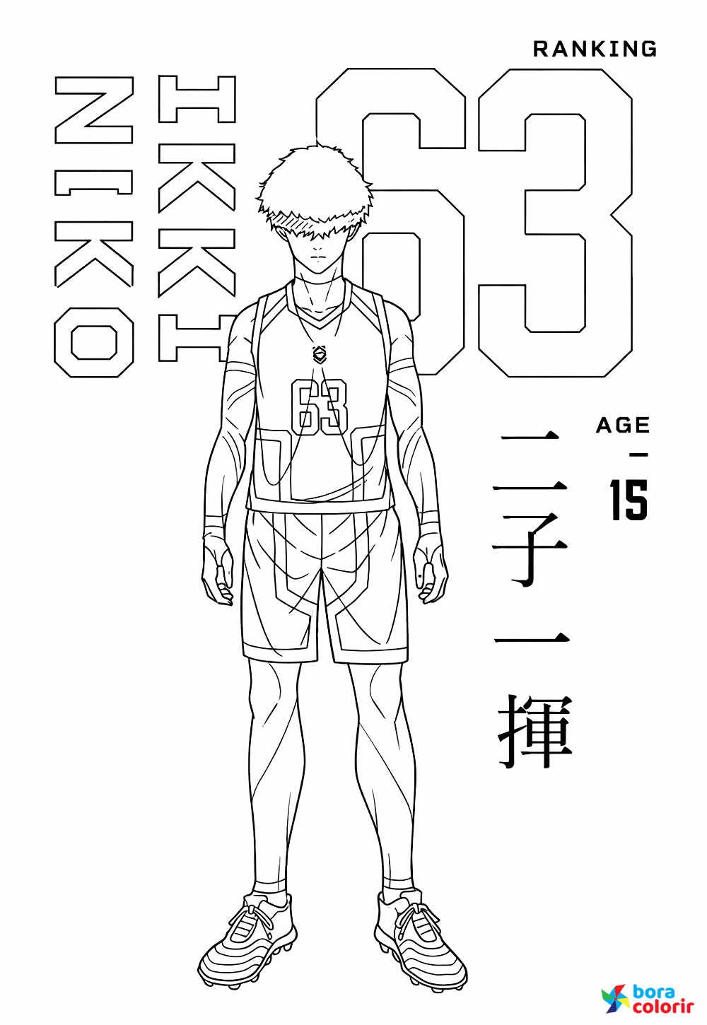 BLue Lock para colorir