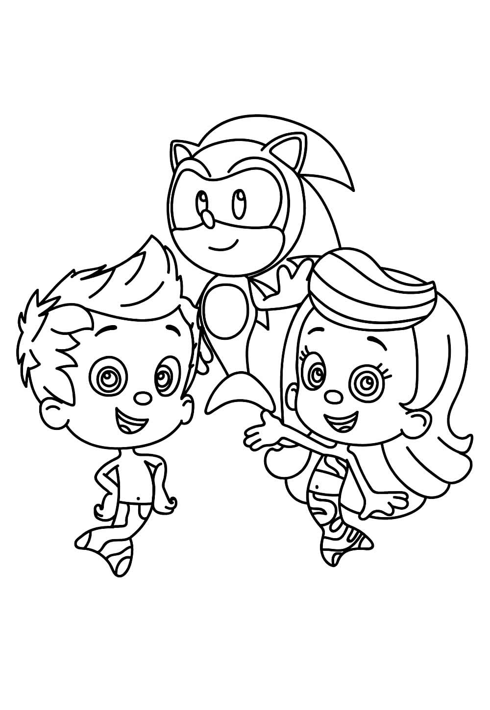 Desenho de Bubble Guppies para pintar