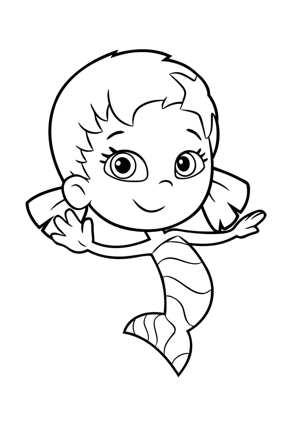 Desenho de Bubble Guppies para colorir