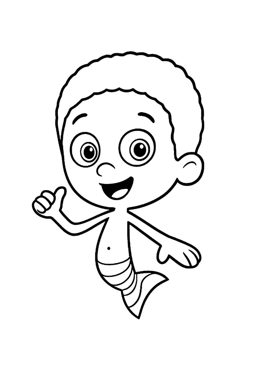 Desenho de Bubble Guppies para colorir