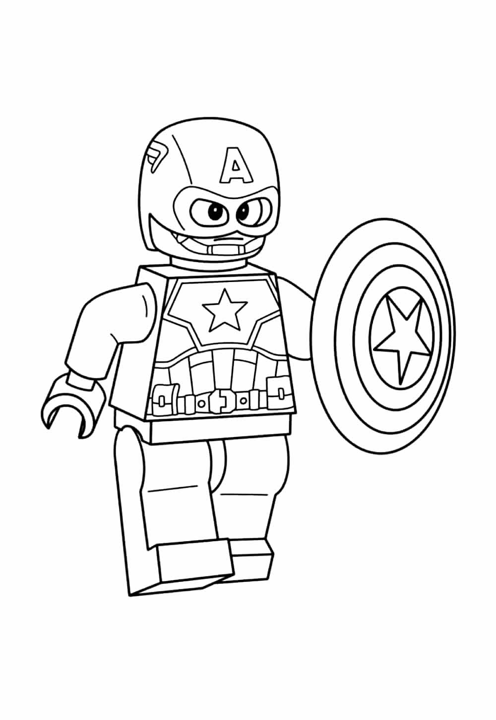 Desenho do Capitão América Baby para colorir