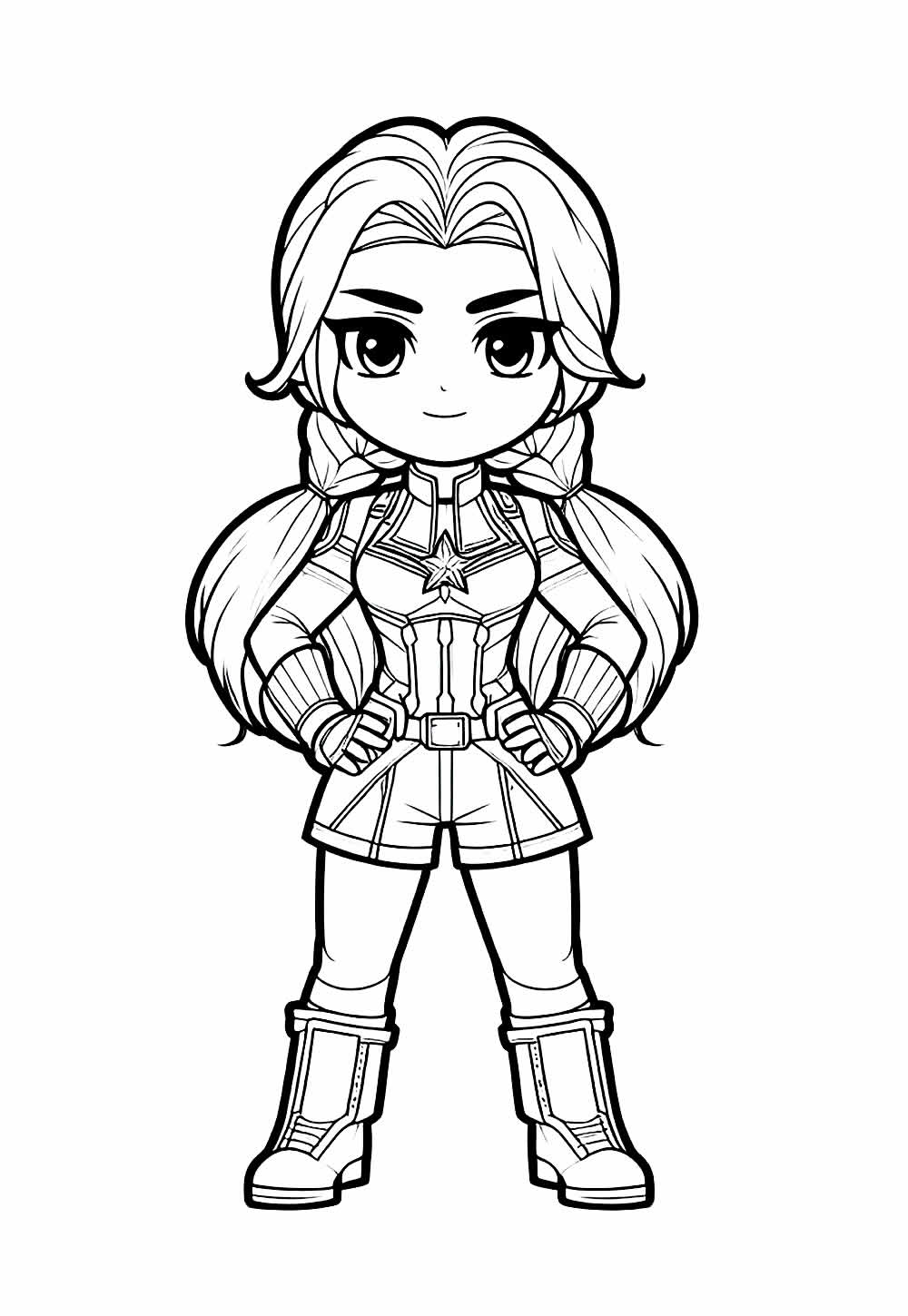 Desenho do Capitão América Baby para imprimir