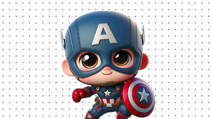 Desenhos do Capitão América Baby para colorir
