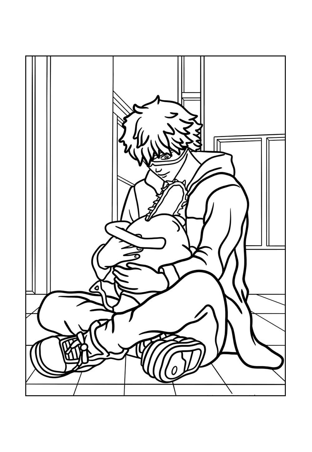 Desenho de Chainsaw Man para colorir