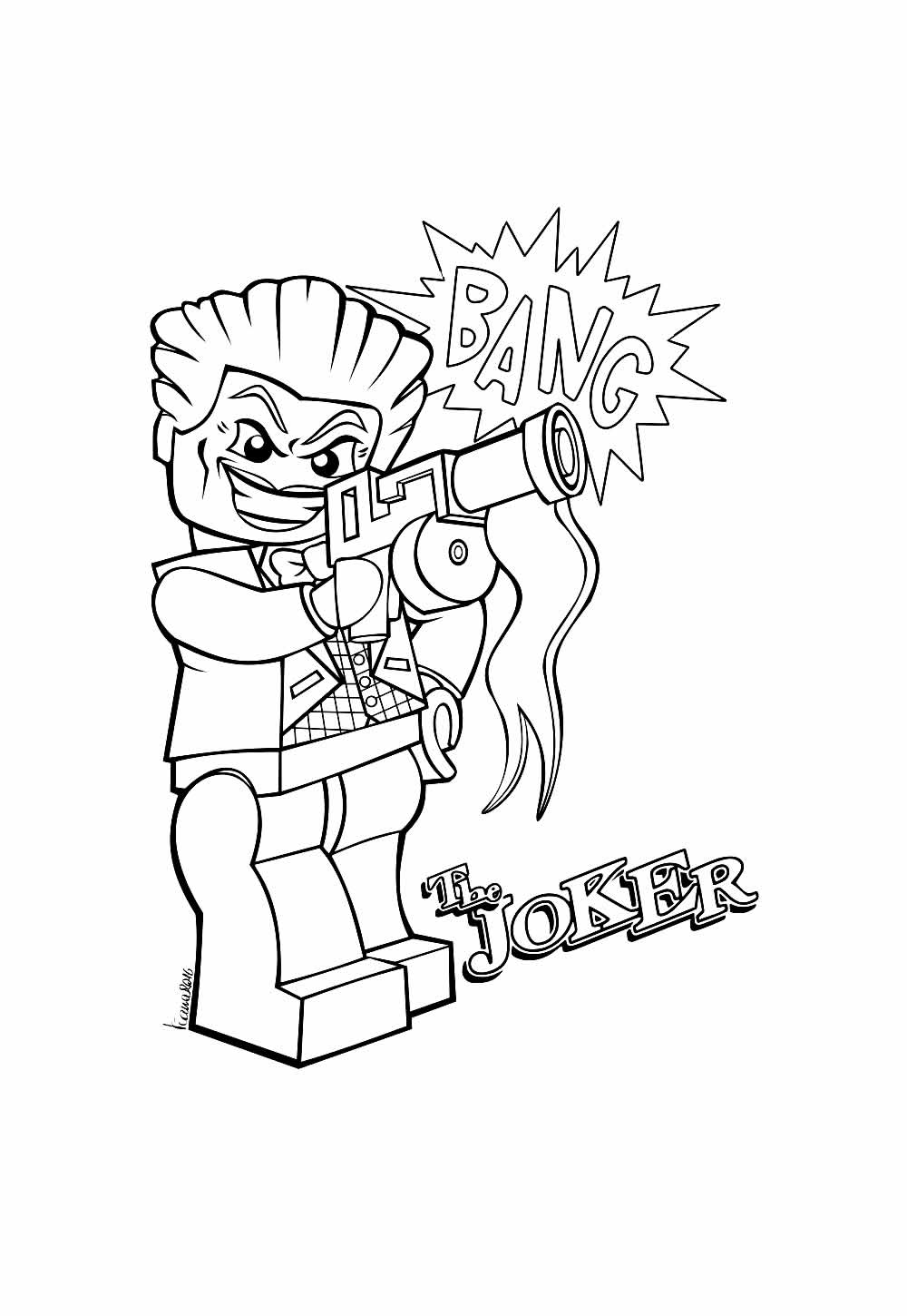 Desenho Coringa Baby Pintar