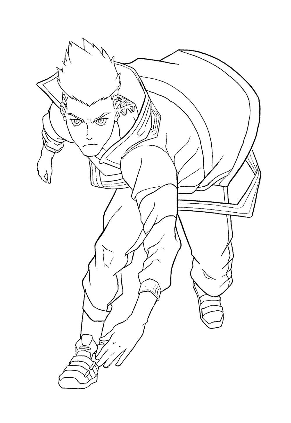 Desenho de Cyberpunk - Mercenários para colorir