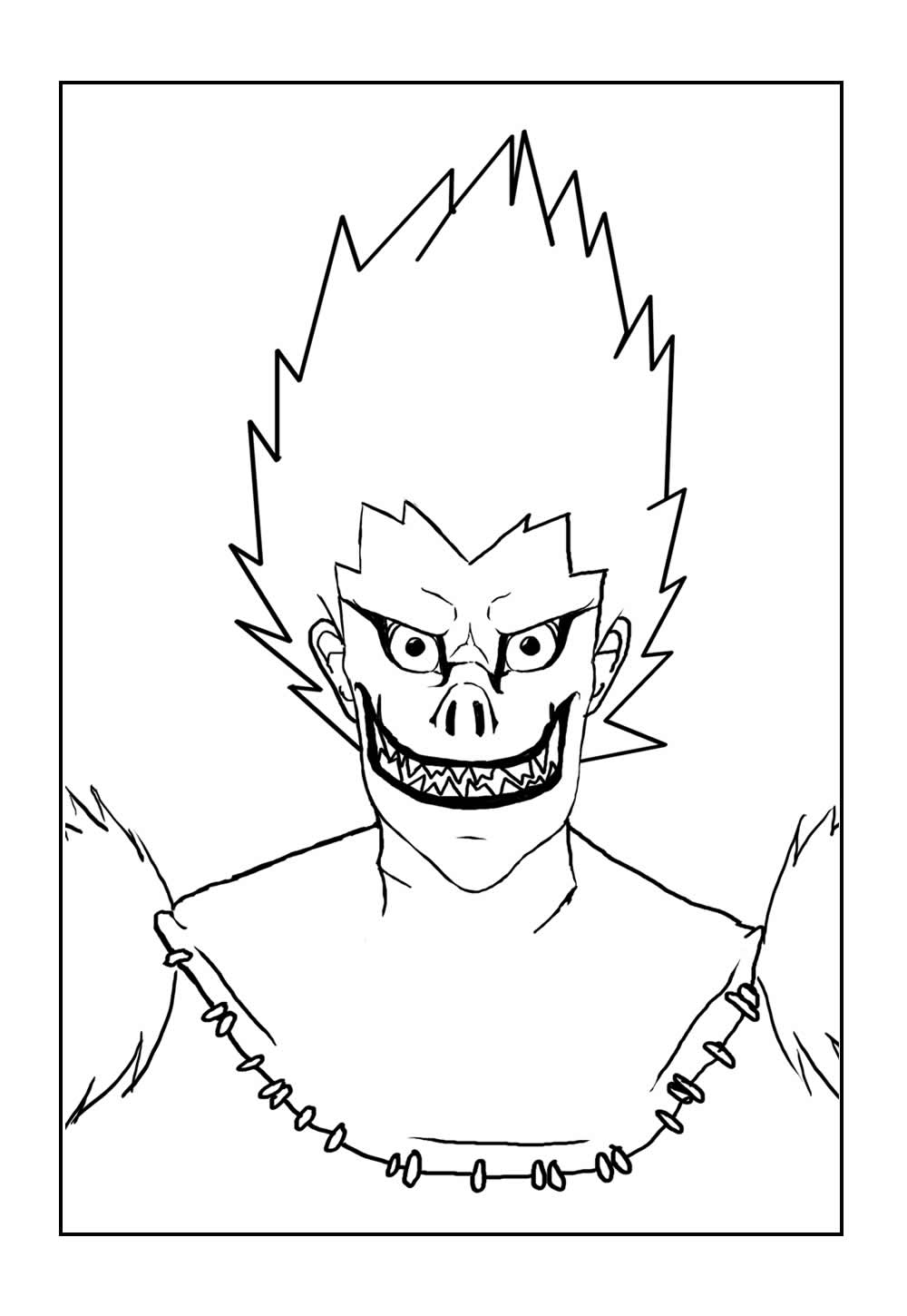 Death Note para colorir - Desenho