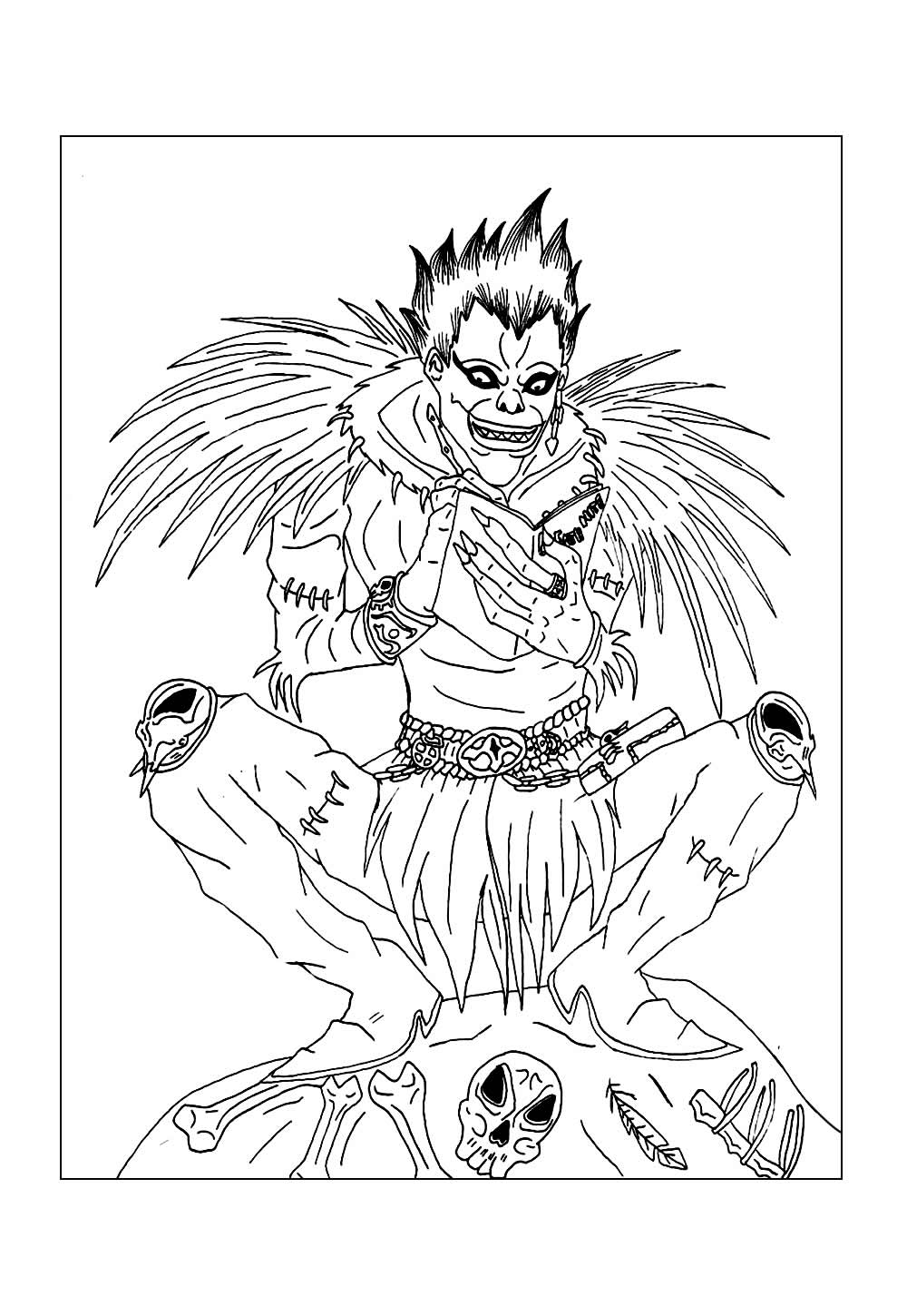 Desenho de Death Note para colorir