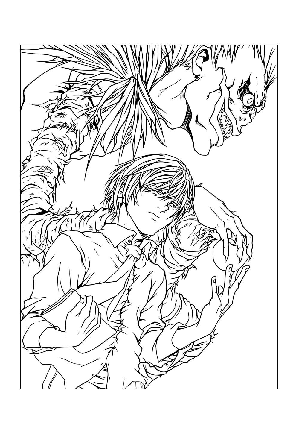 Desenho de Death Note para colorir