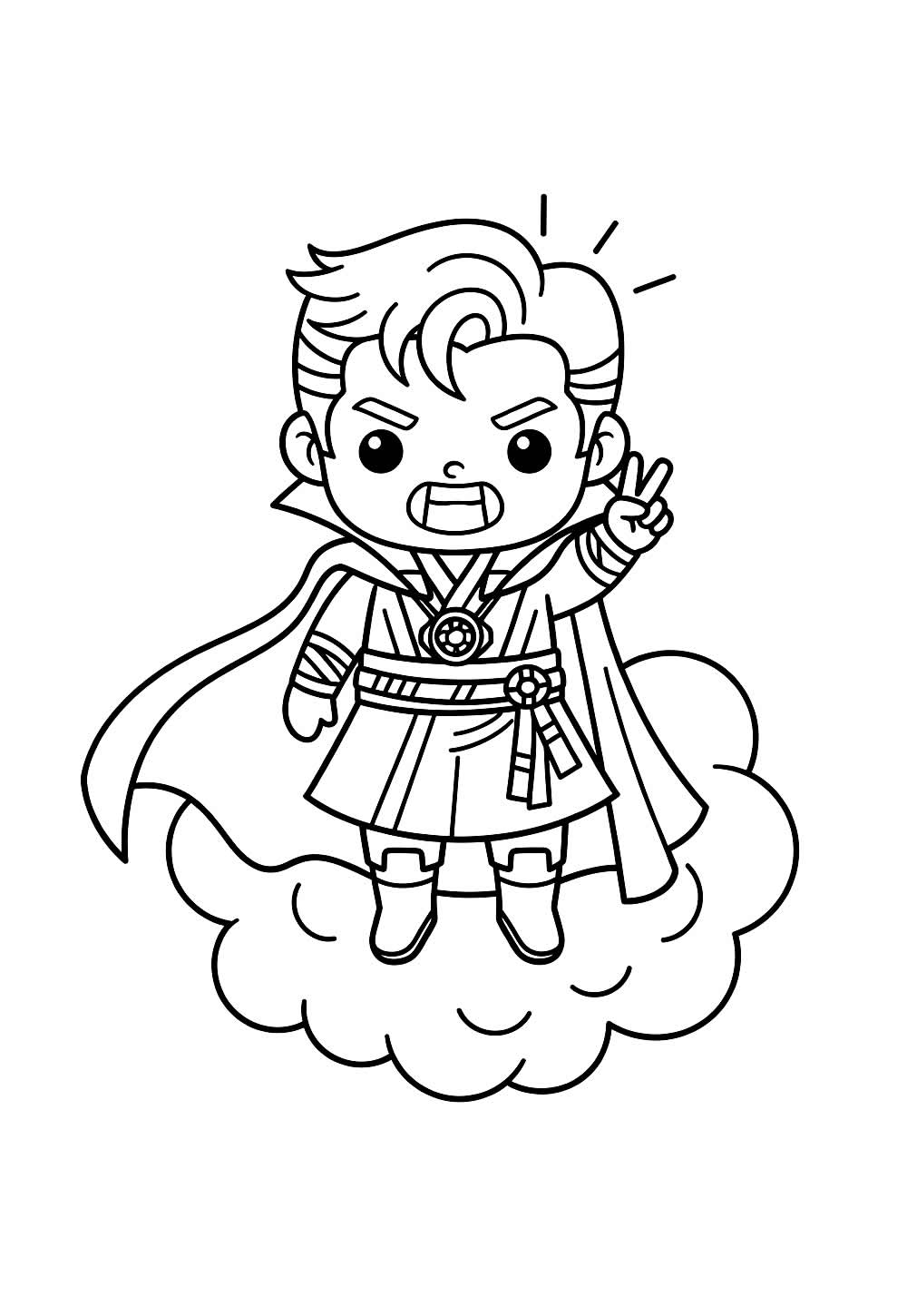 Desenho do Doutor Estranho Baby para colorir