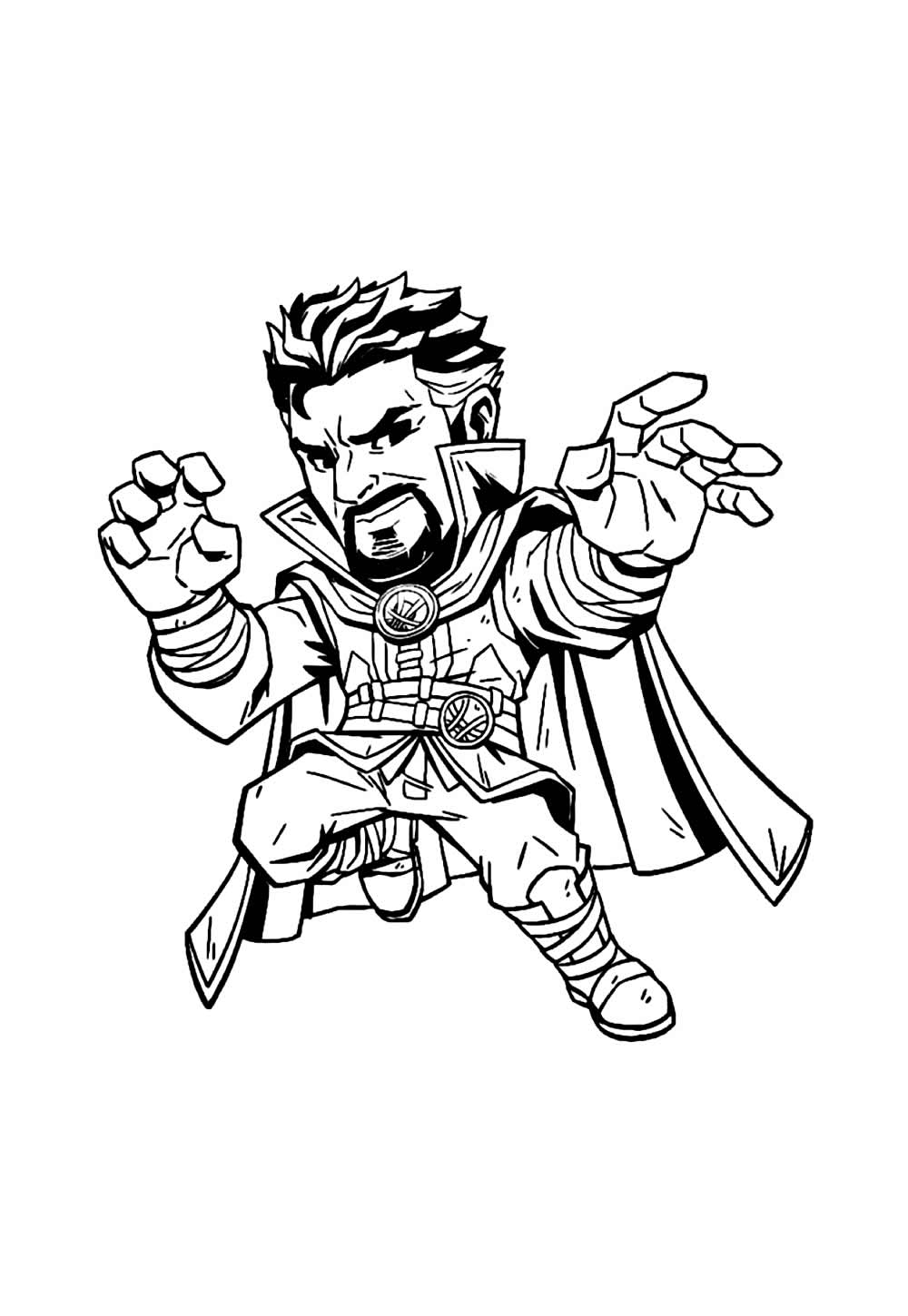 Desenho do Doutor Estranho Baby para colorir