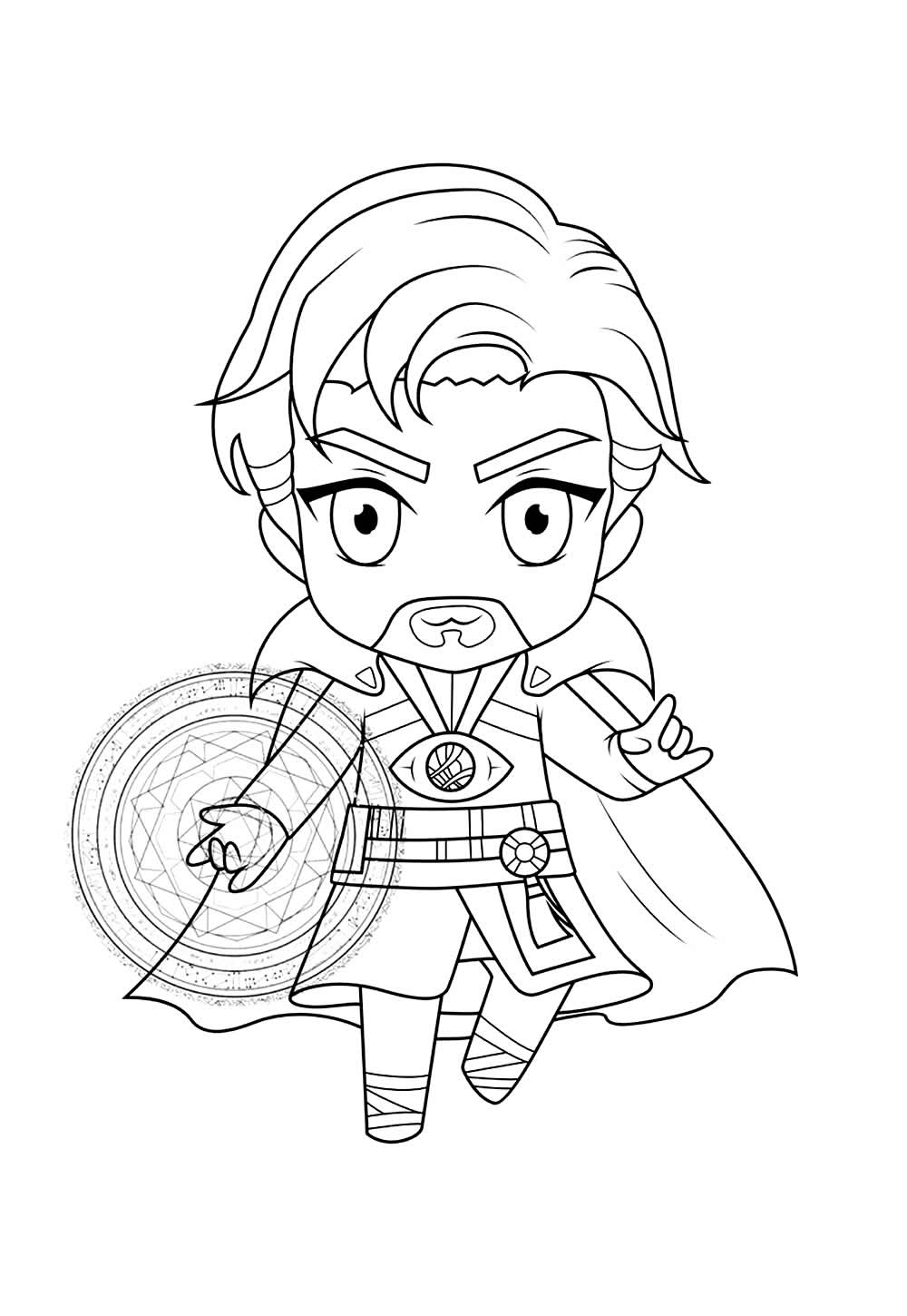 Desenho do Doutor Estranho Baby para colorir