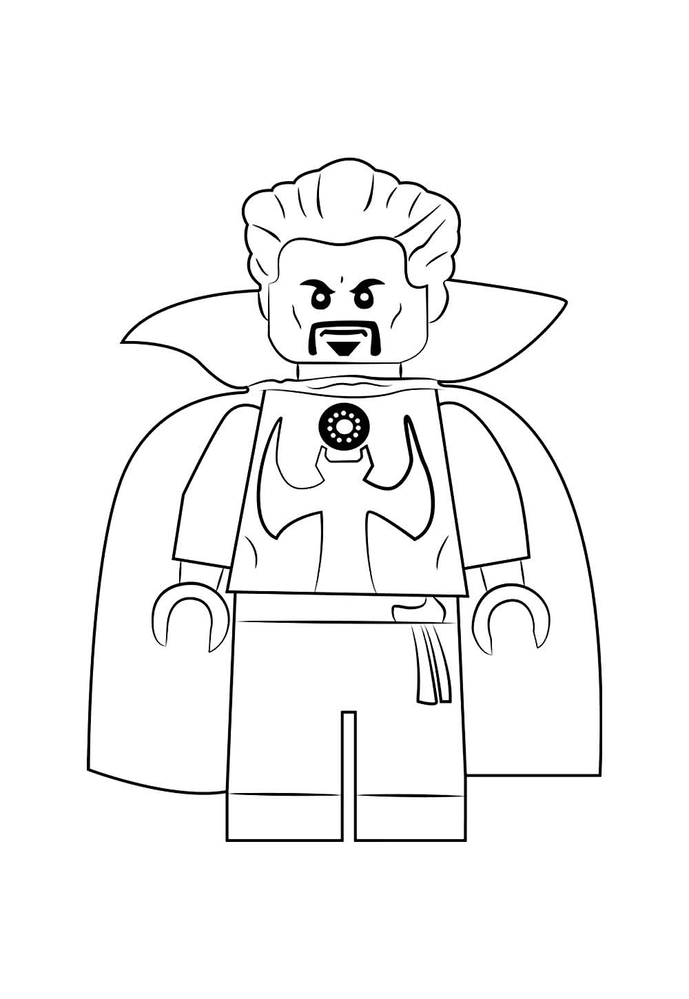 Desenho do Doutor Estranho Baby Lego