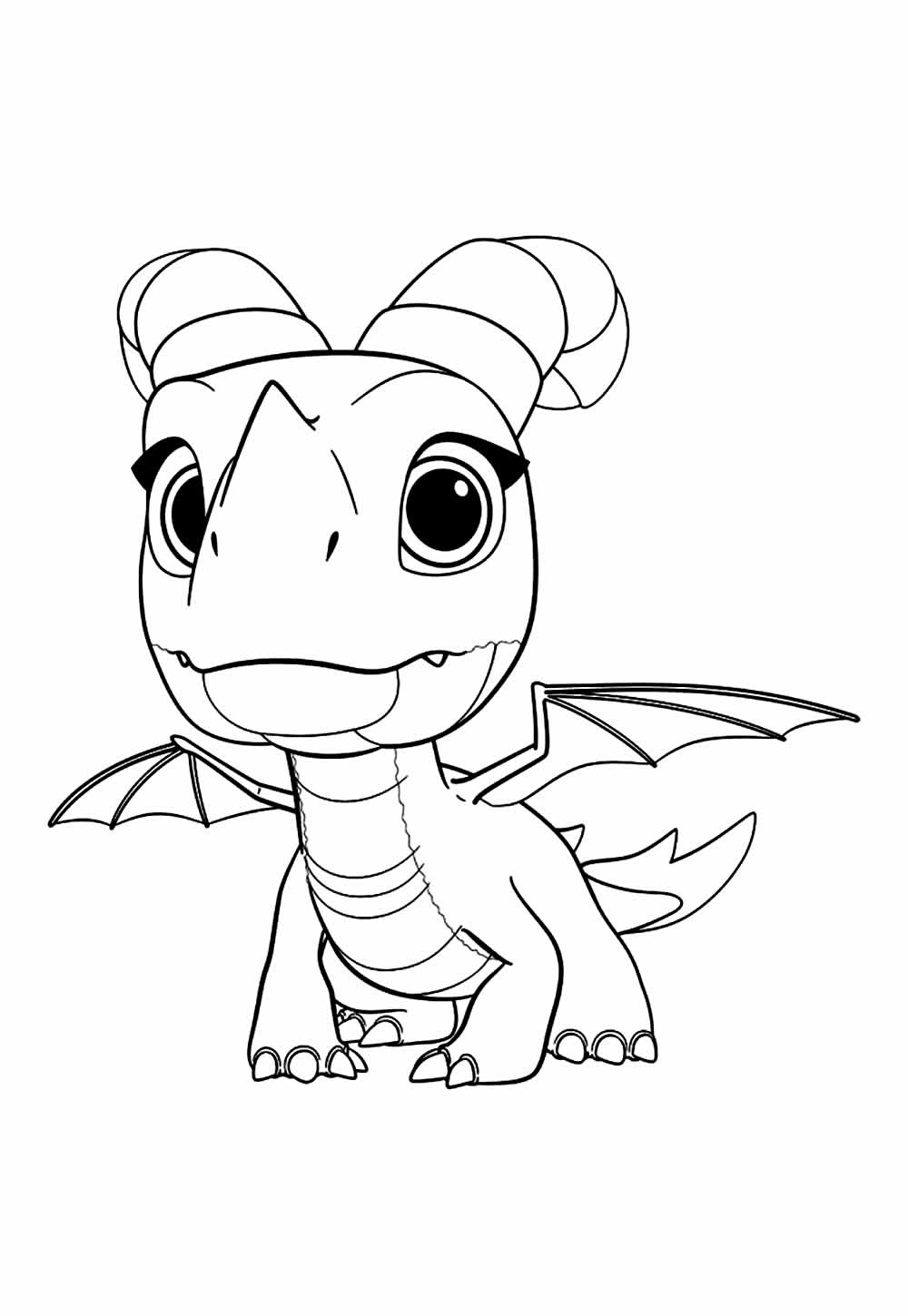 Desenho de Dragões - Equipe de Resgate para colorir