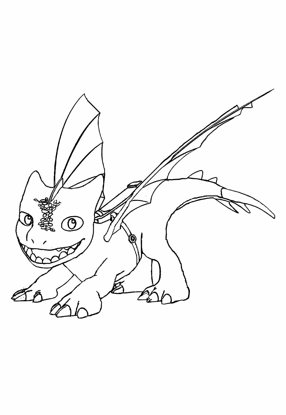 Desenho de Dragões - Equipe de Resgate para pintar