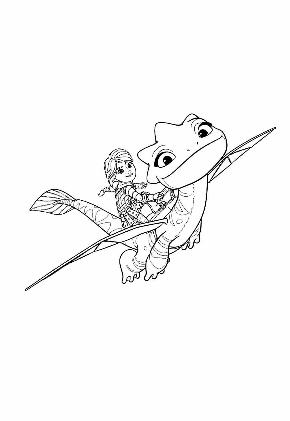 Desenho de Dragões - Equipe de Resgate para colorir