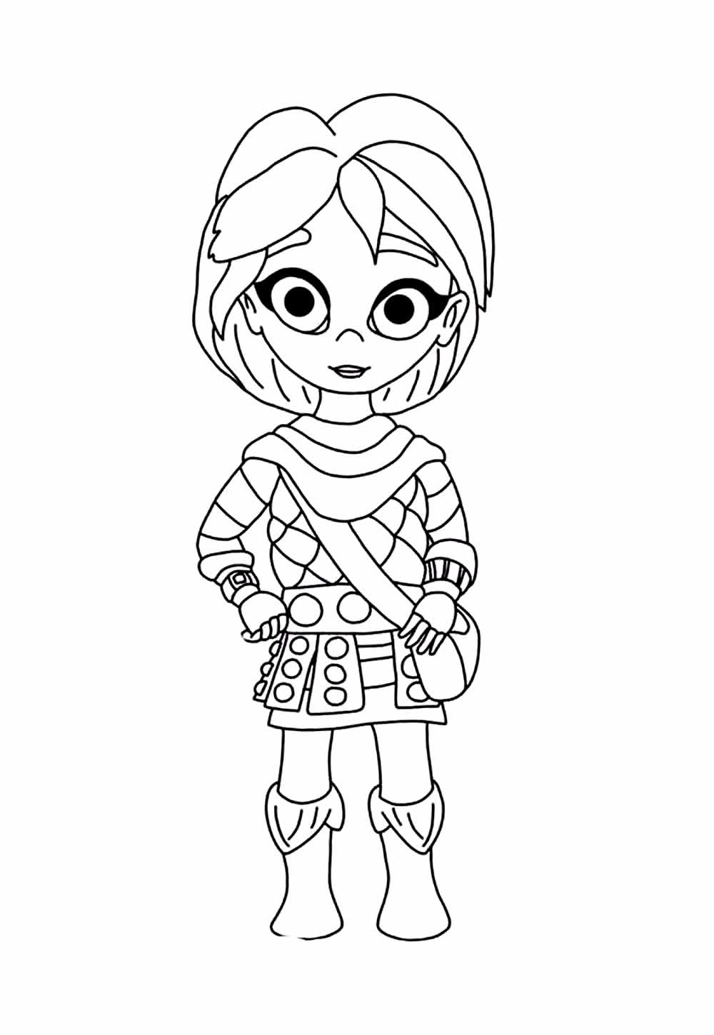 Desenho de Dragões - Equipe de Resgate para colorir