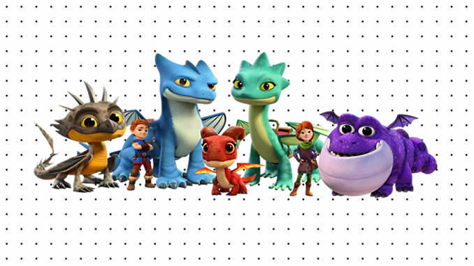 Desenhos de Dragões - Equipe de Resgate para colorir