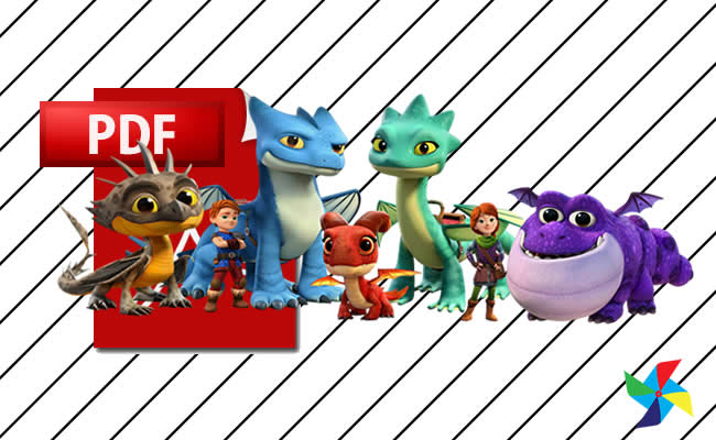 Desenhos de Dragões - Equipe de Resgate em PDF