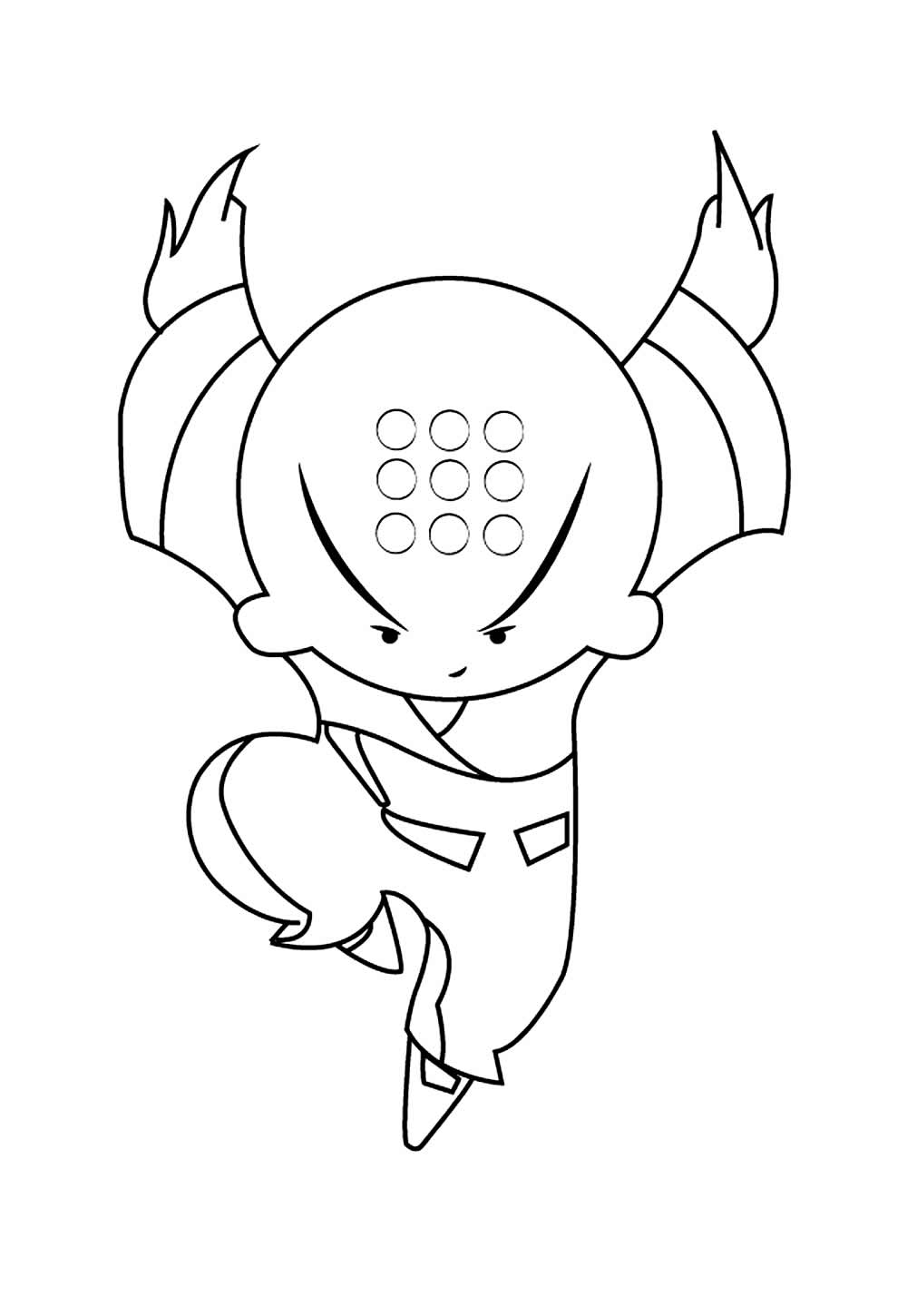 Desenho de Duelo Xiaolin para colorir