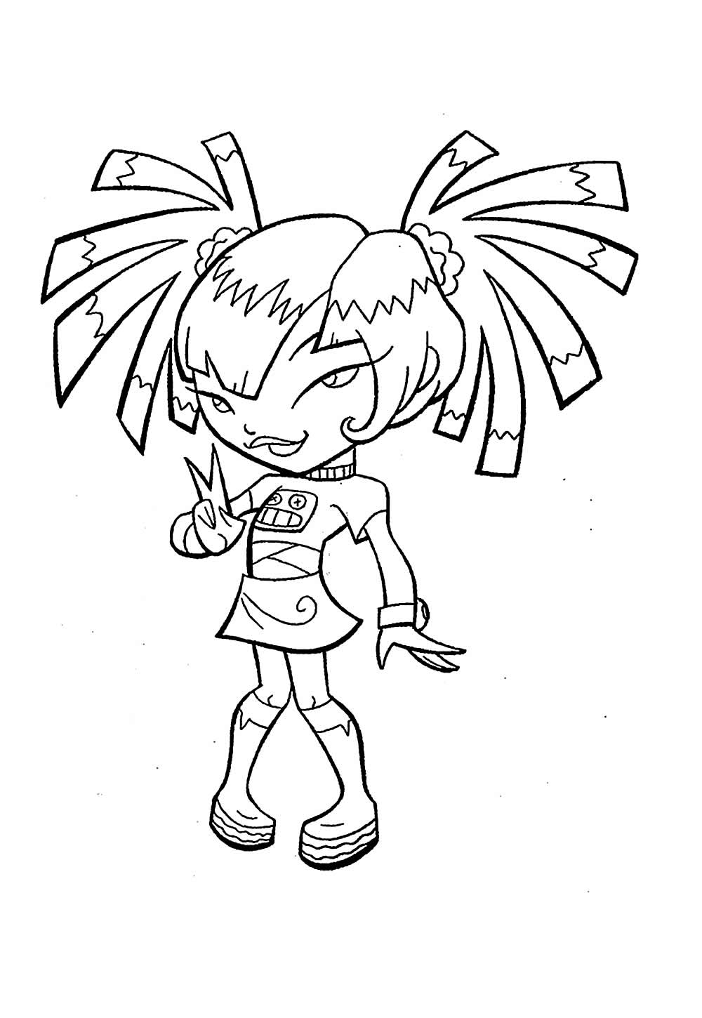 Desenhos de Duelo Xiaolin para colorir