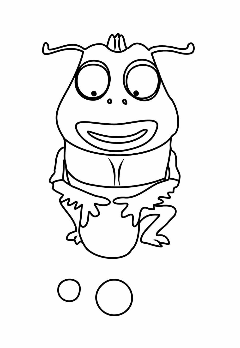 Larva - Ilhados para colorir