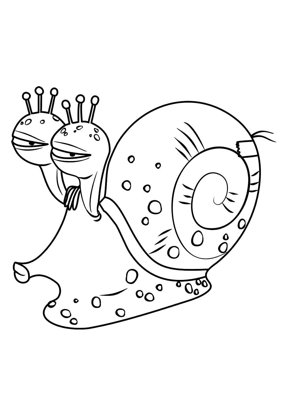 Desenho de Larva - Ilhados para pintar