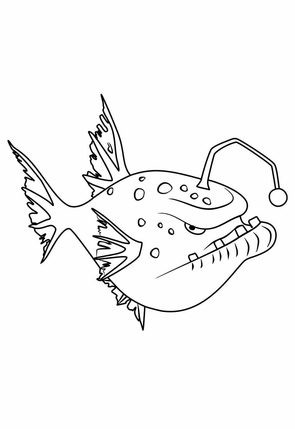 Desenho de Larva - Ilhados para colorir e pintar