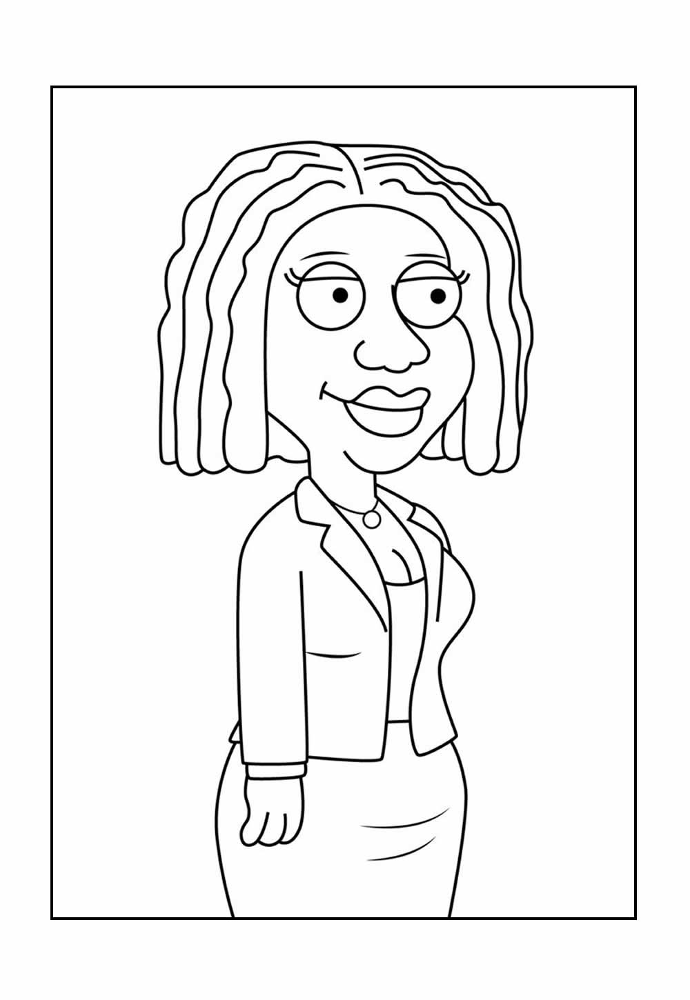 Desenho de Family Guy para colorir