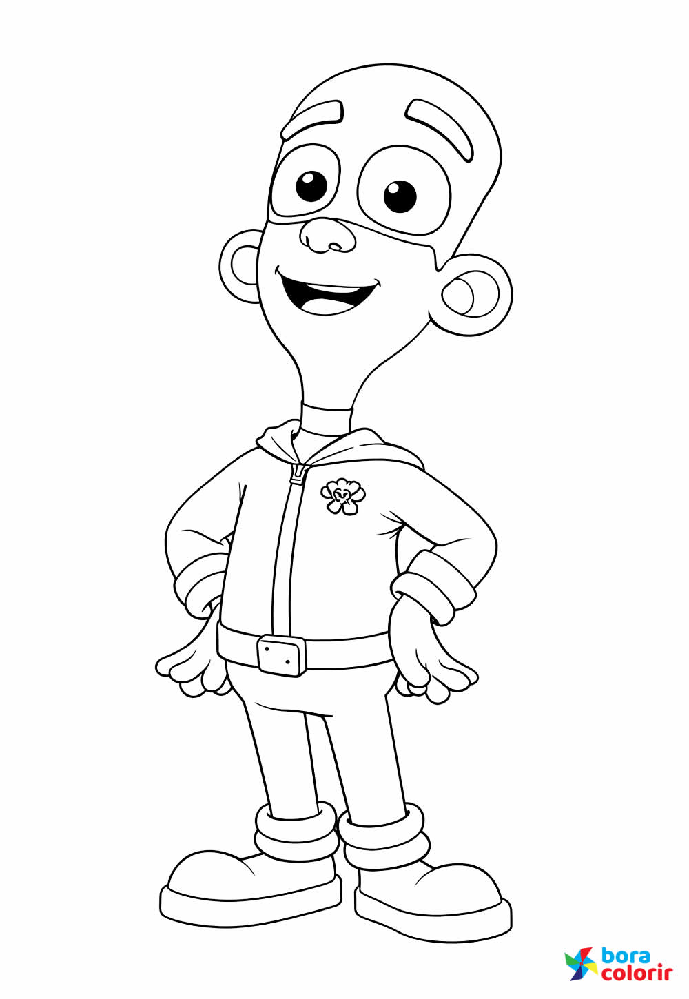 Desenho de Fanboy e Chumchum para pintar