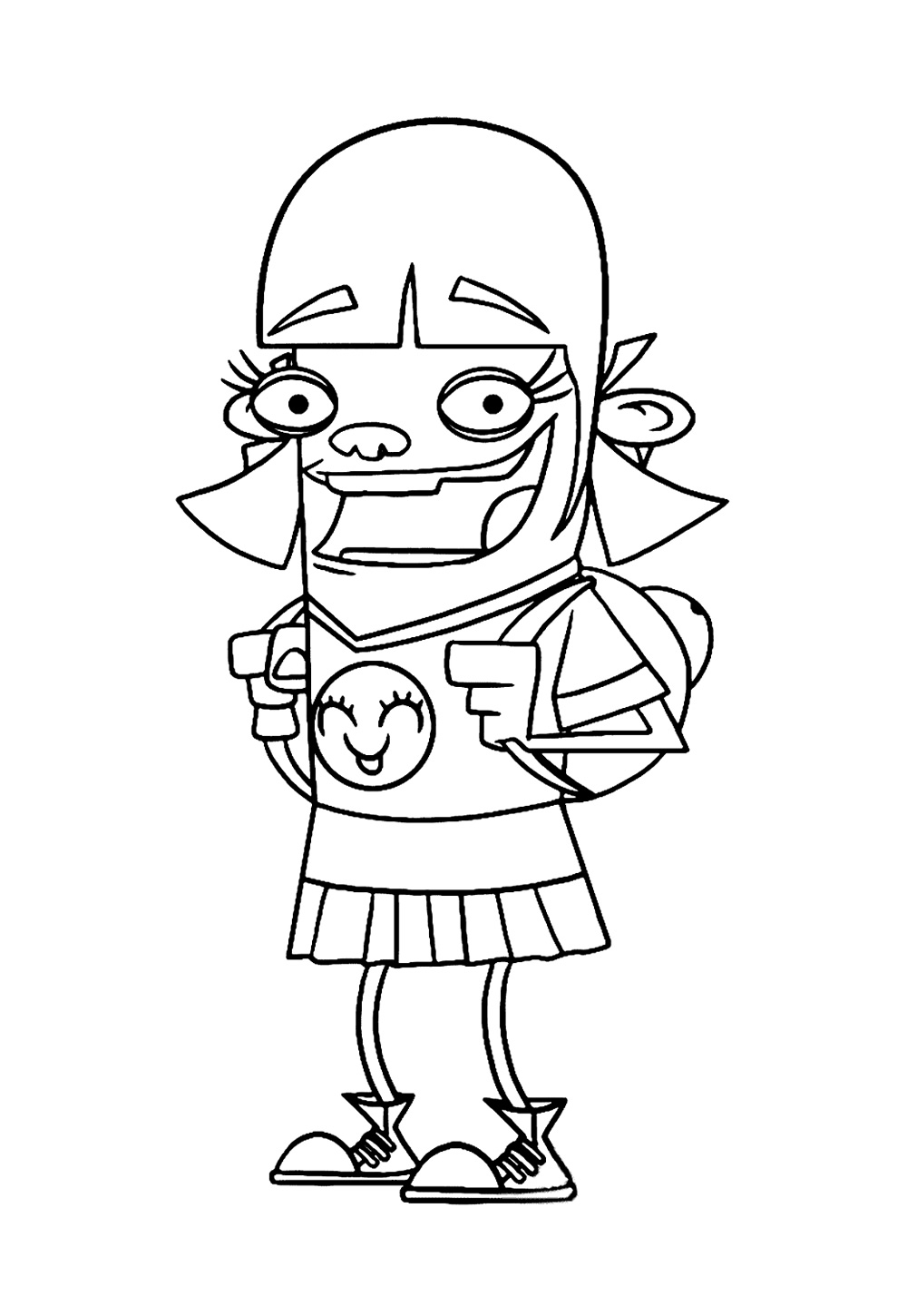 Desenho de Fanboy e Chumchum para colorir