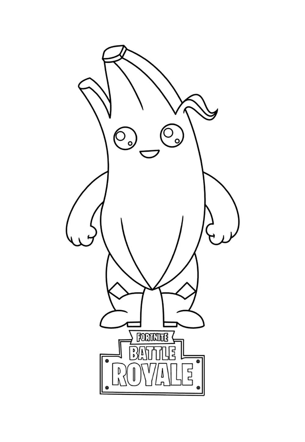 Desenhos Fortnite Baby Pintar - Banana