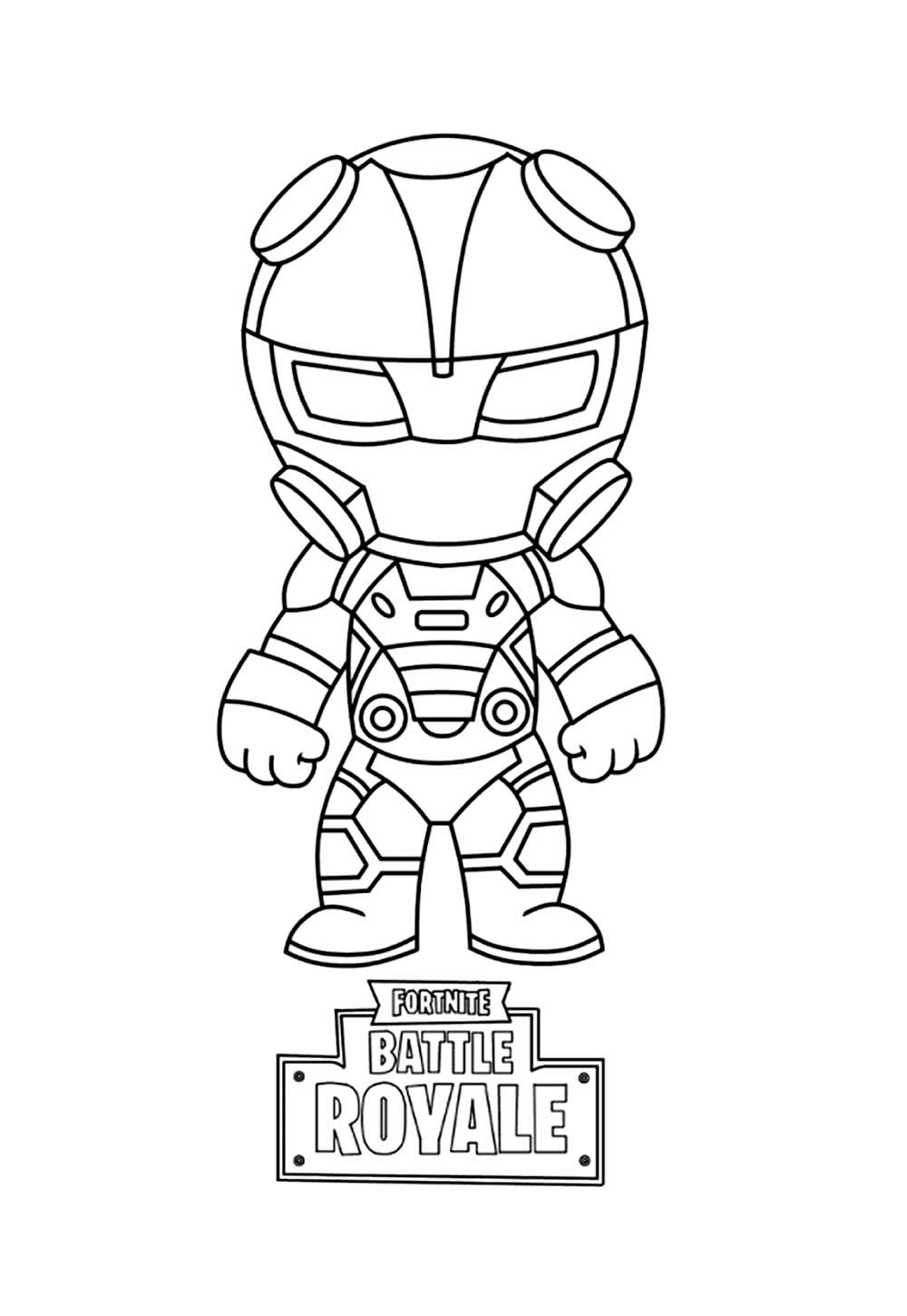 Desenho de Fortnite Baby para pintar