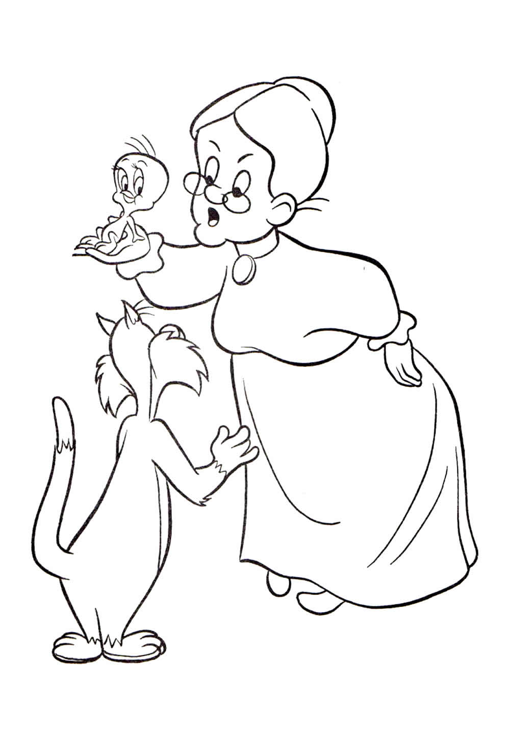 Desenho de Frajola para colorir