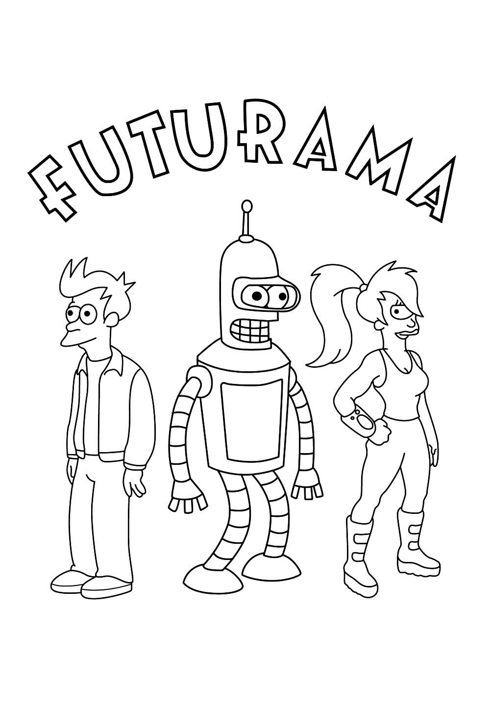 Desenhos Futurama Colorir