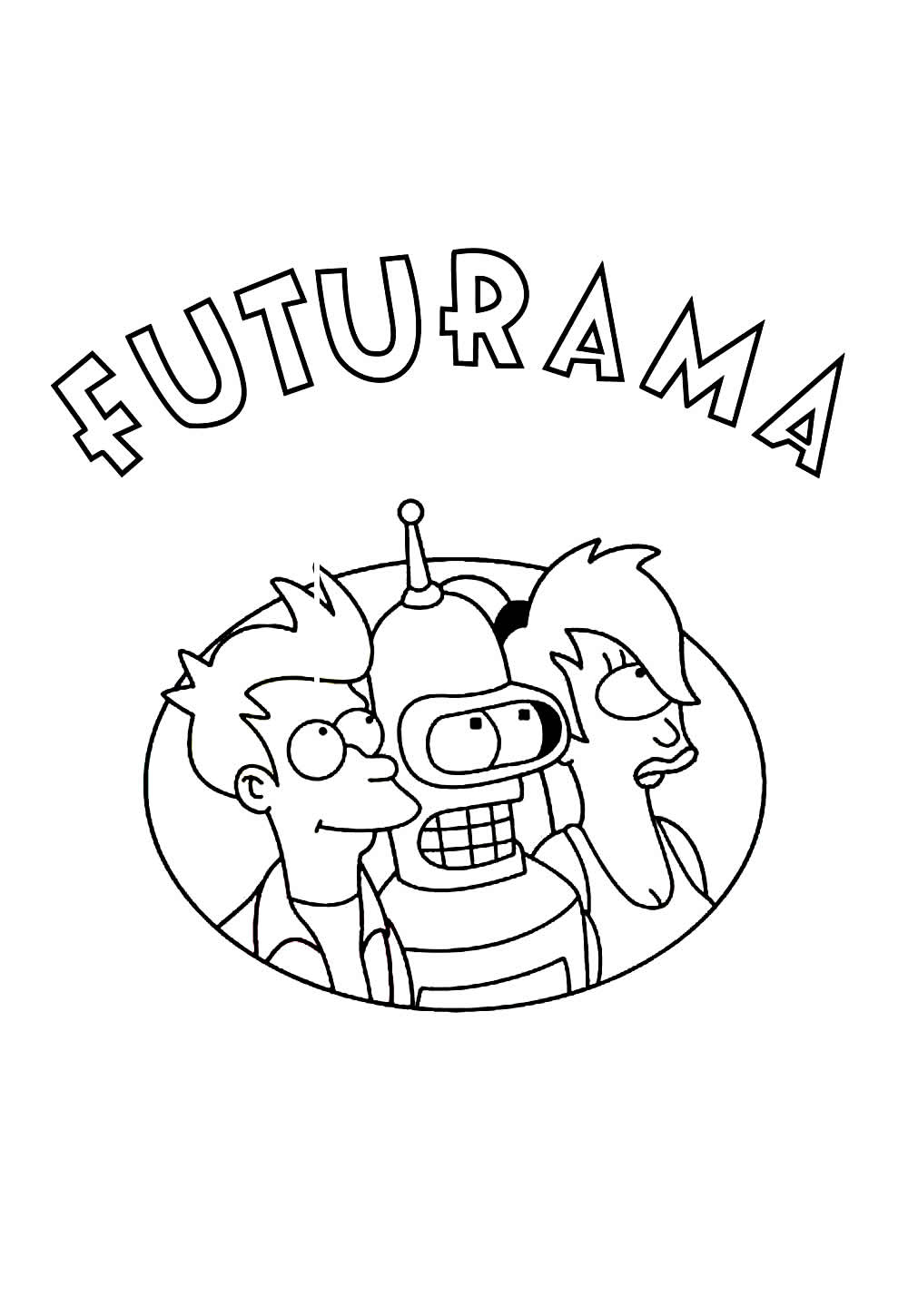 Desenhos Futurama Pintar