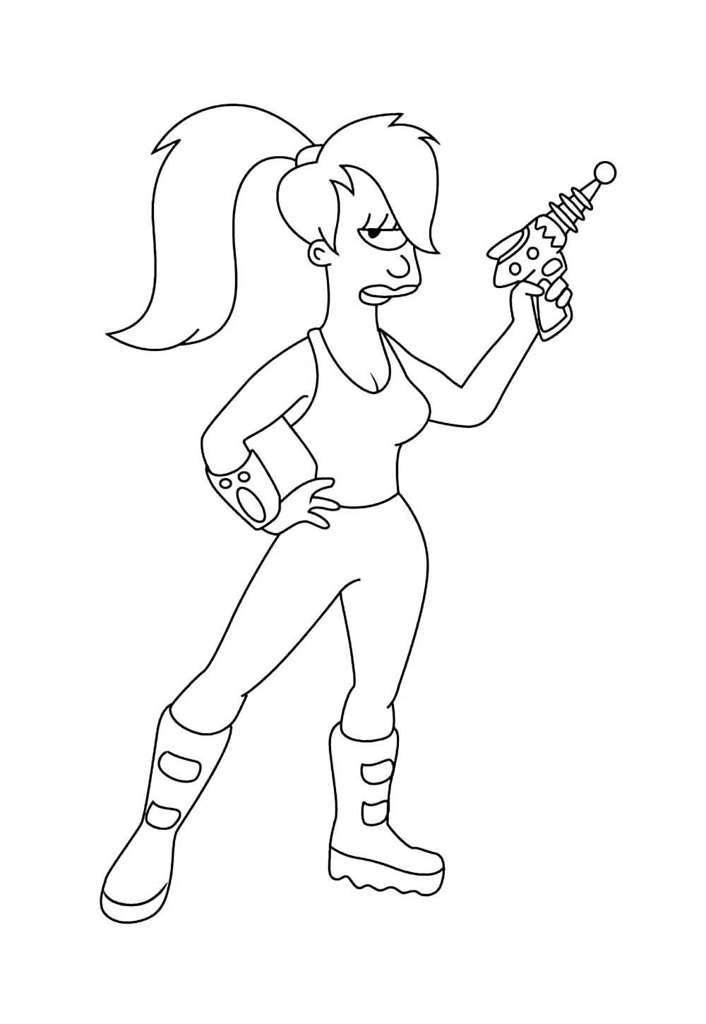 Desenho de Futurama para colorir