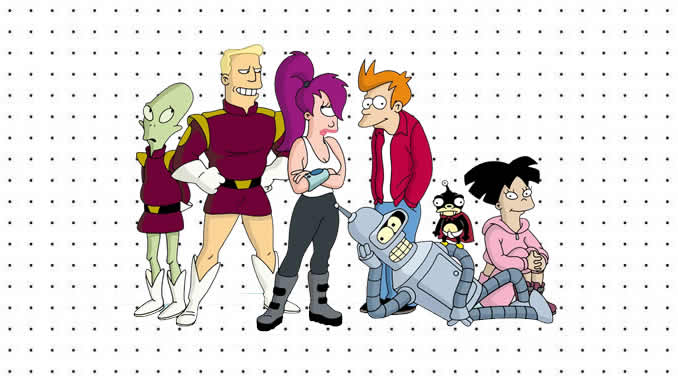 Desenhos de Futurama para colorir