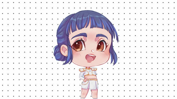 Desenhos das Guerreiras do K-Pop Baby para colorir