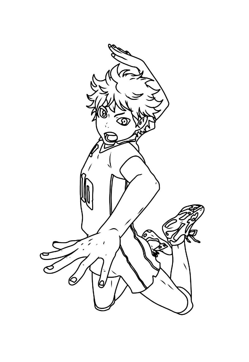 Desenho do Haikyuu para colorir