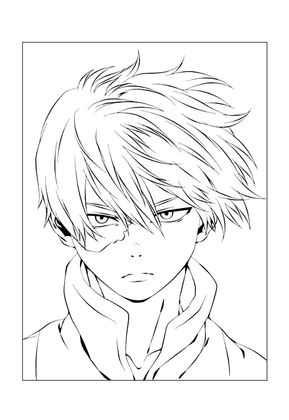 Desenho do anime Haikyuu para colorir