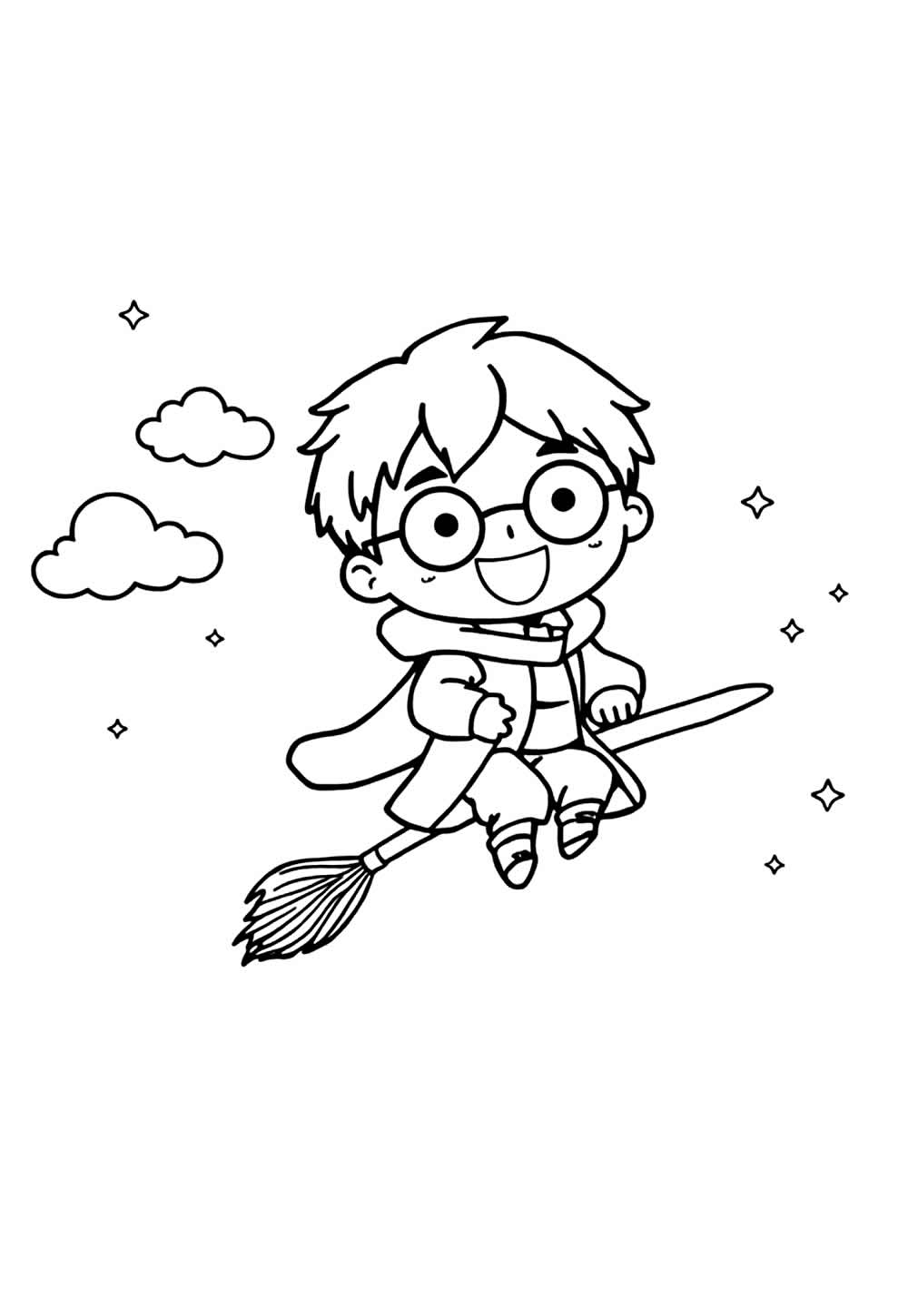 Baby Harry Potter para colorir - Desenho
