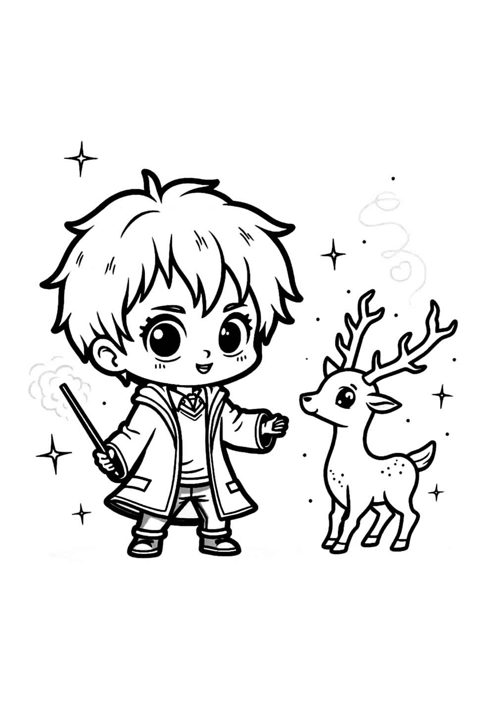 Desenho de Harry Potter Baby para colorir