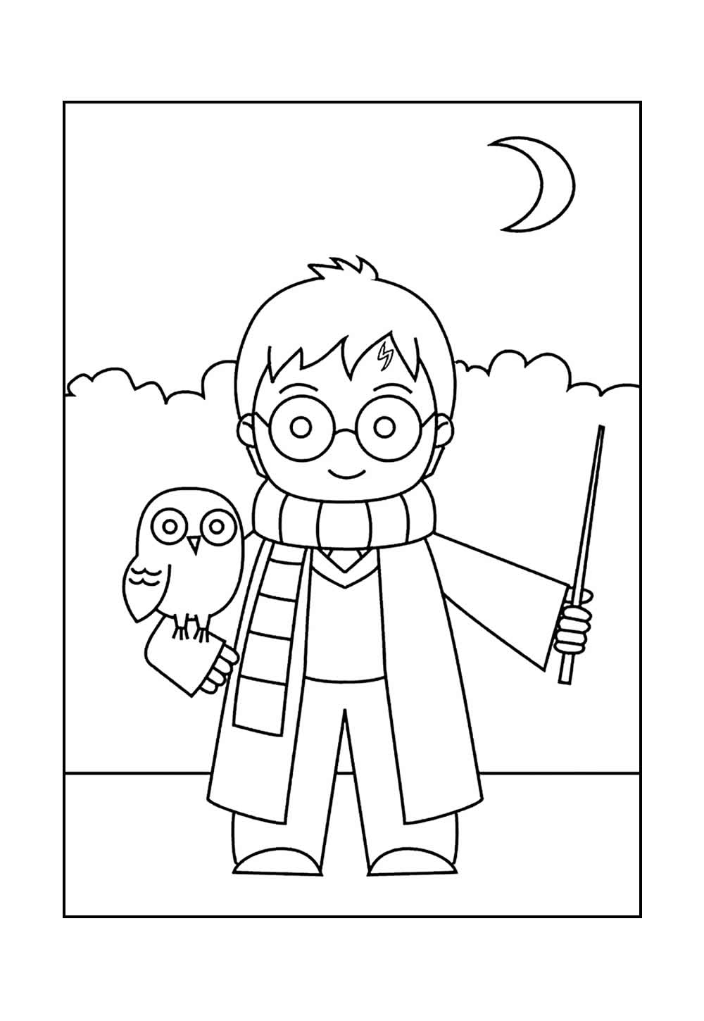 Desenho de Harry Potter Baby para colorir