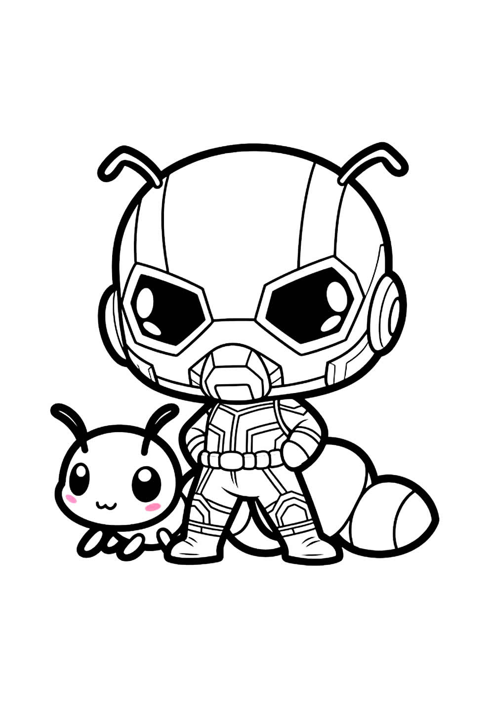 Desenho do Homem-Formiga Baby para colorir