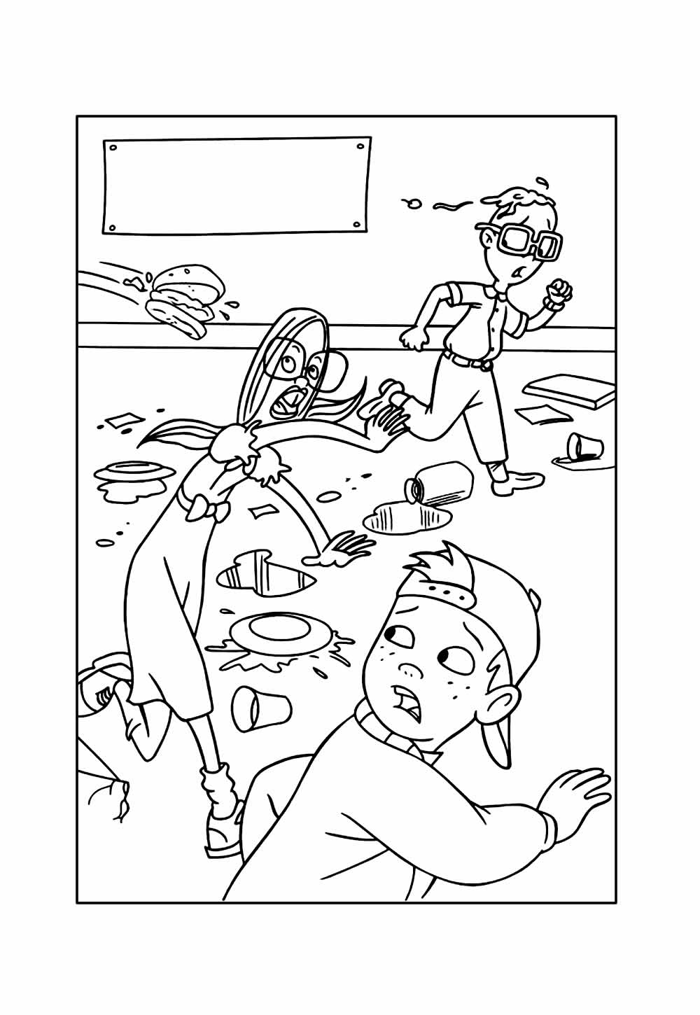 Desenho de Hora do Recreio para colorir