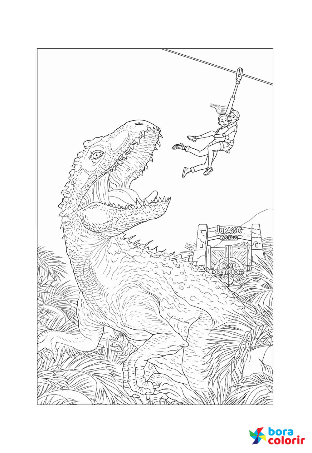 Desenho de Jurassic World